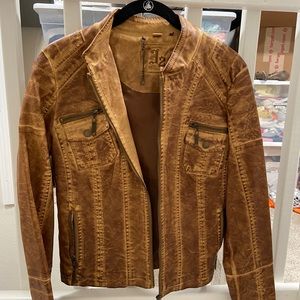 Faux Leather jacket size small